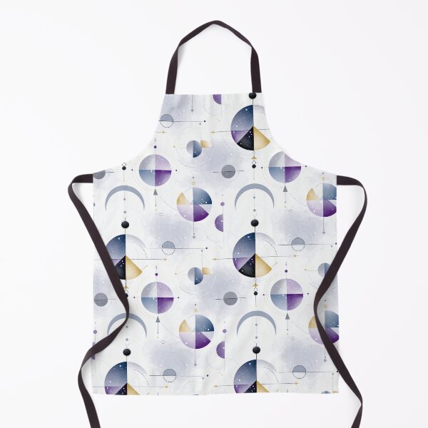 Item preview, Ethereal Cosmic Geometry with Violet, Gold, and Lunar Tones designed and sold by Moisky Patterns.