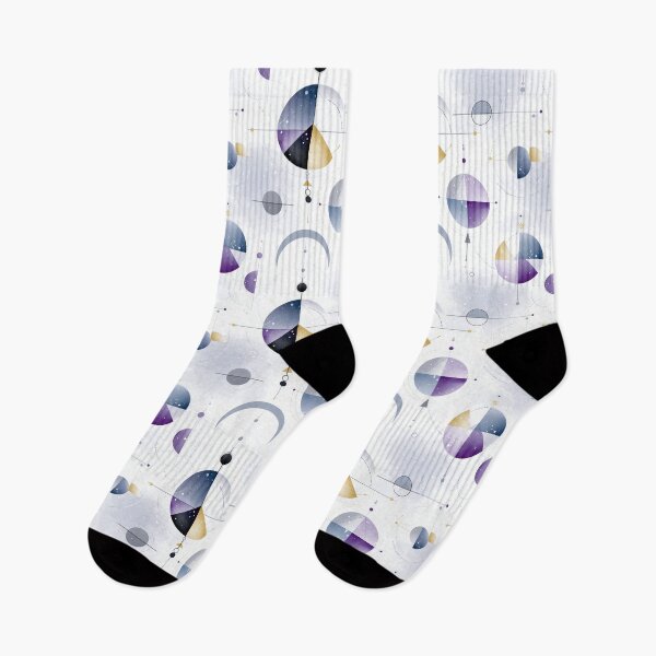 Item preview, Ethereal Cosmic Geometry with Violet, Gold, and Lunar Tones designed and sold by Moisky Patterns.