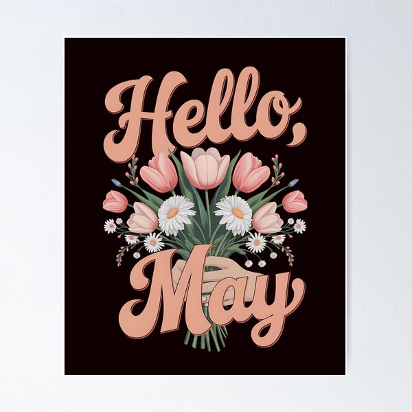 Aperçu de l'œuvre Bonjour mai – Bouquet floral printanier créée et vendue par honeyedamber.