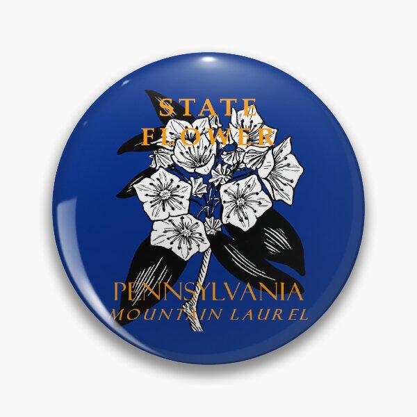 Item preview, Pennsylvania Territory Flower Mountain Laurel Illustration designed and sold by taiche.