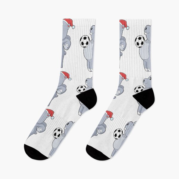 Item preview, Hippo Christmas Soccer designed and sold by Snabdesign84.