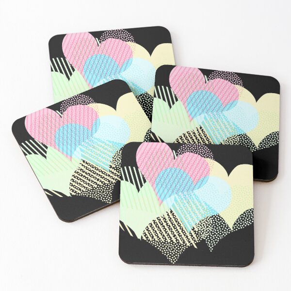 Item preview, Many colorful hearts with dots and stripes designed and sold by MyREDBlack.