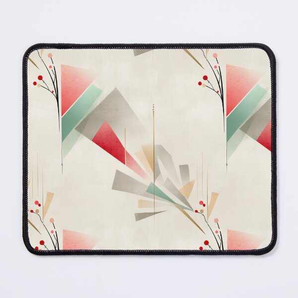 Item preview, Ethereal Geometric Forms with Coral, Sage, and Beige Accents designed and sold by Moisky Patterns.