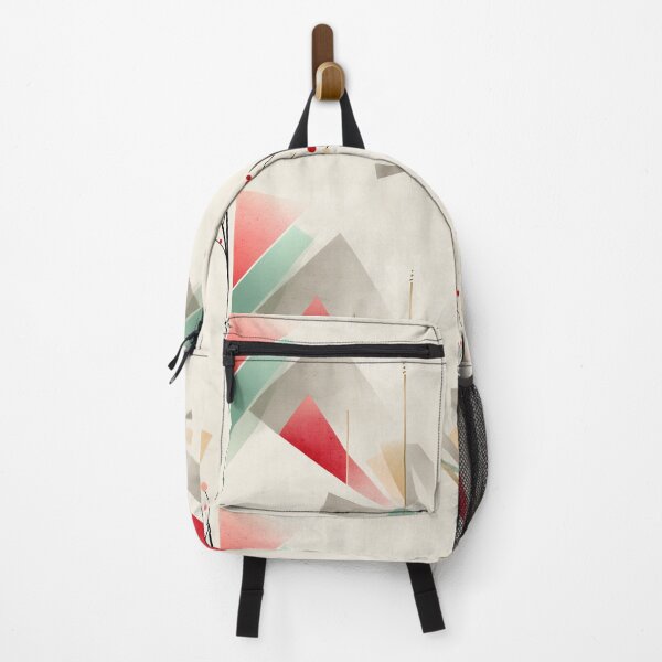 Item preview, Ethereal Geometric Forms with Coral, Sage, and Beige Accents designed and sold by Moisky Patterns.