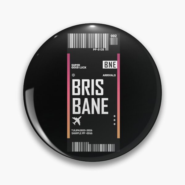 Item preview, Brisbane City Sticker designed and sold by TulipaGraphics.