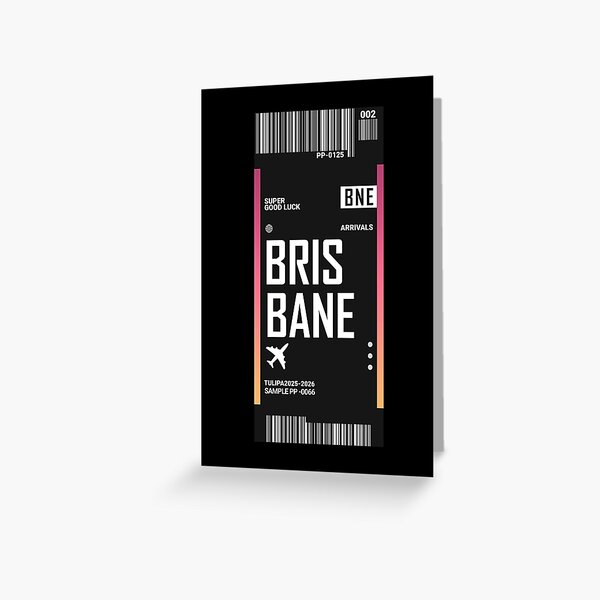Item preview, Brisbane City Sticker designed and sold by TulipaGraphics.