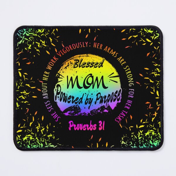 Item preview, Powered by Purpose – Proverbs 31:17 Christian Women's Design | Faith-Inspired Strength and Purpose | rainbow multi color designed and sold by ZechJohnRB.