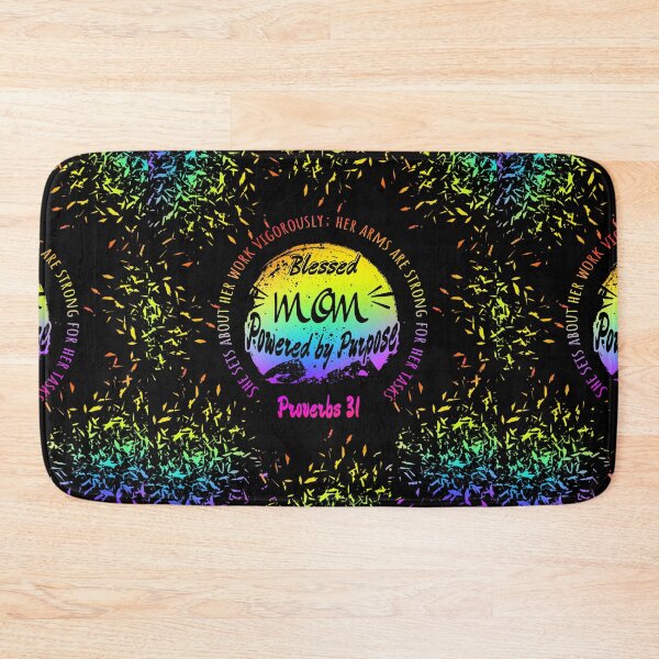 Item preview, Powered by Purpose – Proverbs 31:17 Christian Women's Design | Faith-Inspired Strength and Purpose | rainbow multi color designed and sold by ZechJohnRB.