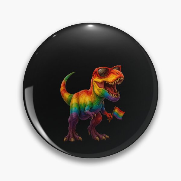 Item preview, Dinosaur Rainbow Flag Ally LGBT Allysaurus LGBT Pride designed and sold by TalalosART.