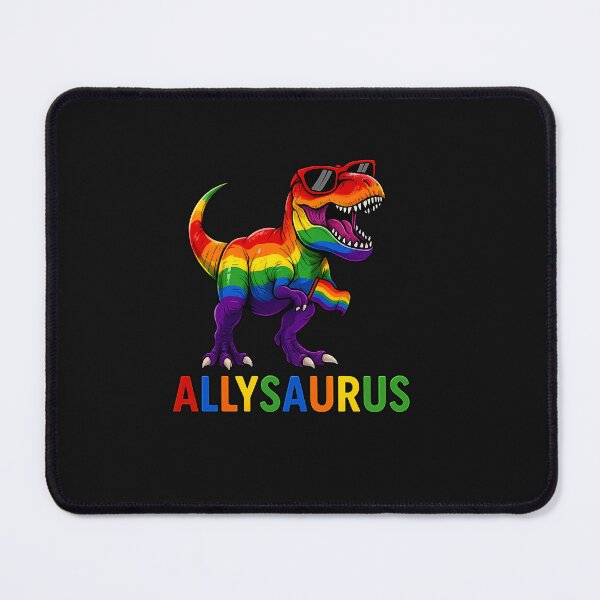 Item preview, Dinosaur Rainbow Flag Ally LGBT Allysaurus LGBT Pride designed and sold by TalalosART.