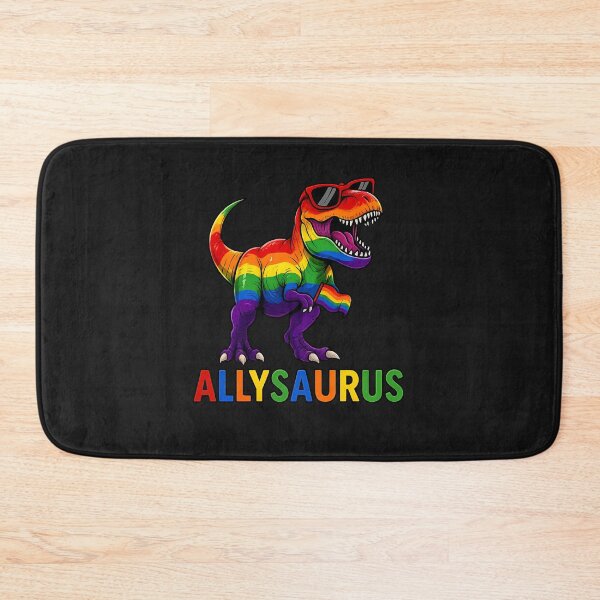 Item preview, Dinosaur Rainbow Flag Ally LGBT Allysaurus LGBT Pride designed and sold by TalalosART.