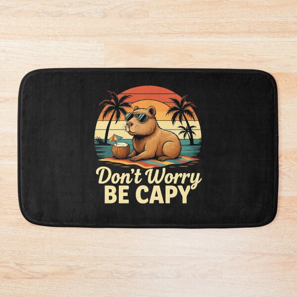 Item preview, Don’t Worry Be Capy Funny Summer Beach Vibes Capybara designed and sold by TalalosART.