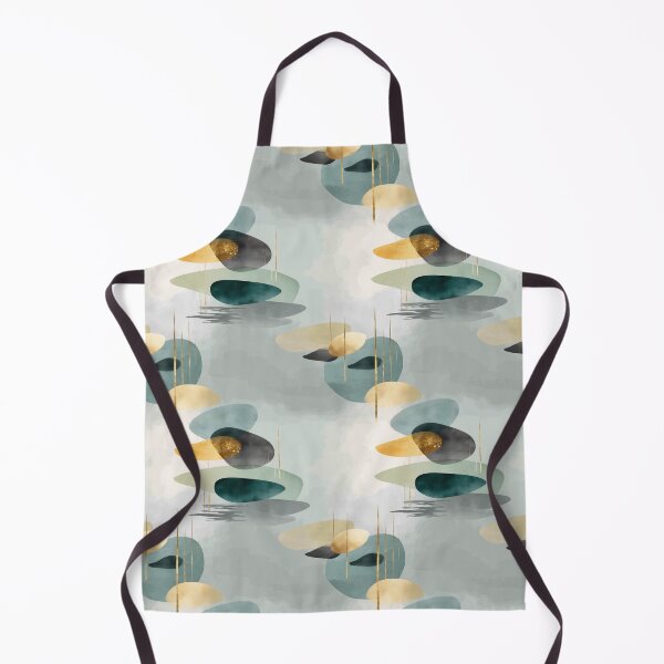 Item preview, Ethereal Balancing Stones with Gold, Teal, and Gray Layers designed and sold by Moisky Patterns.