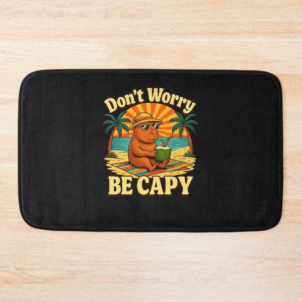 Item preview, Don’t Worry Be Capy Funny Summer Beach Vibes Capybara designed and sold by TalalosART.