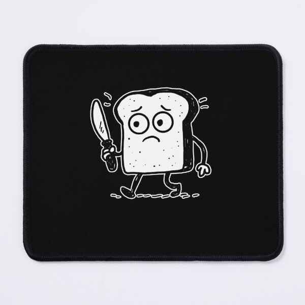 Item preview, Nervous Bread Slice Holding Knife Meme designed and sold by wrestletoys.
