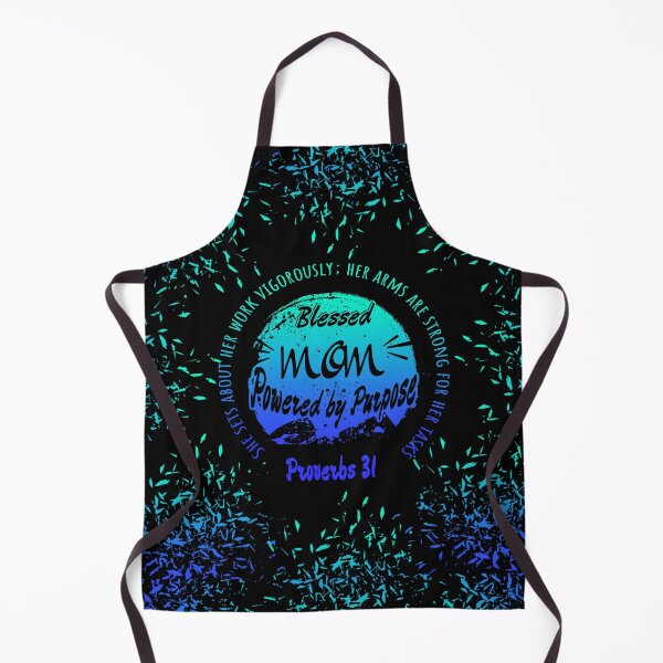 Item preview, Powered by Purpose – Proverbs 31:17 Christian Women's Design | Faith-Inspired Strength and Purpose | bluish green cyan designed and sold by ZechJohnRB.