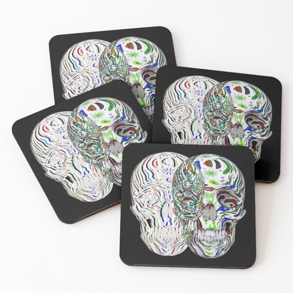 Item preview, Abstract flower Skull (art1) designed and sold by Wiko Glitch.
