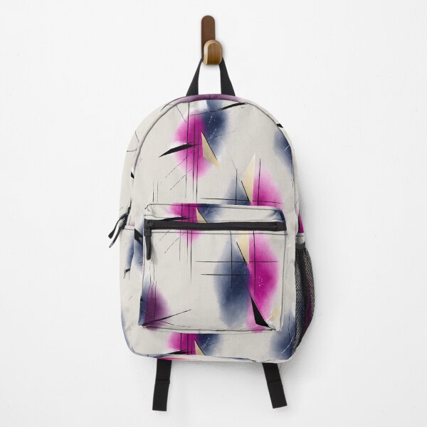 Item preview, Ethereal Brushstrokes and Angles in Magenta, Navy, and Gold designed and sold by Moisky Patterns.