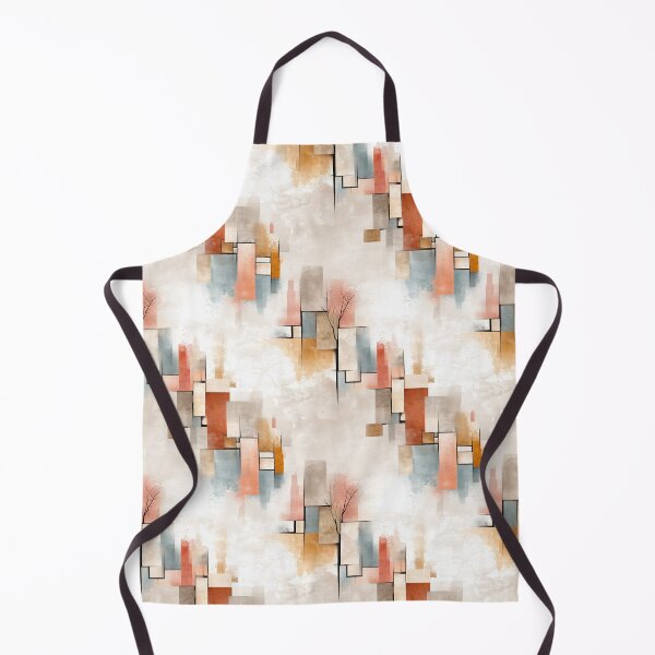 Item preview, Ethereal Architectural Blocks with Coral, Blue, and Beige Tones designed and sold by Moisky Patterns.