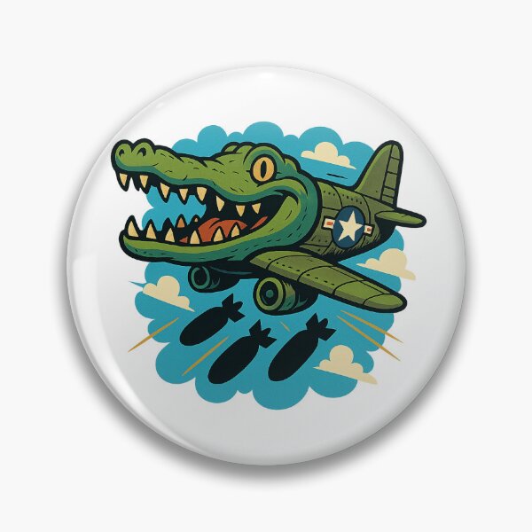 Item preview, Bombardiro Crocodilo Italian Brainrot AI Meme Sticker designed and sold by miubiyori.