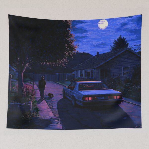 Item preview, Summer Night Lofi Chill Pixelart designed and sold by V-Fantasy.