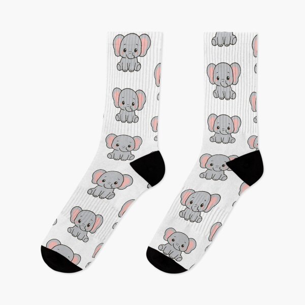 Item preview, Adorable Baby Elephant – Kawaii Cartoon Animal Art designed and sold by Greywolfbazaar.