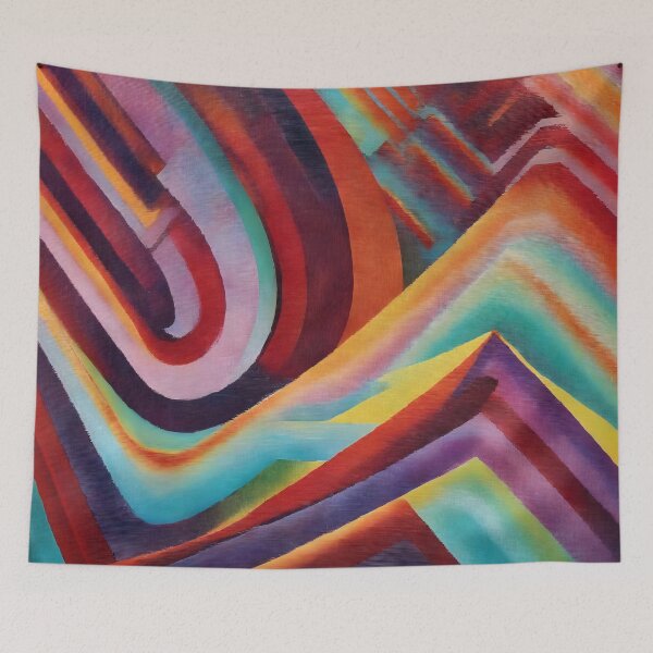 Item preview, Life's Vibrant Rhythm: Embracing the Waves and Zigzags designed and sold by HeartfulBloom.