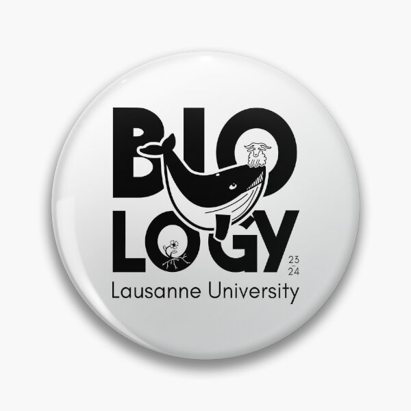 Item preview, Biology Whale Logo Unil, black on white designed and sold by luquinhaaa.