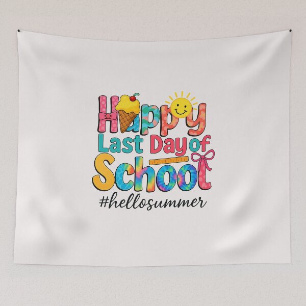 Item preview, Happy Last Day Of School Hello Summer Teacher Student designed and sold by MOHITSALVI.