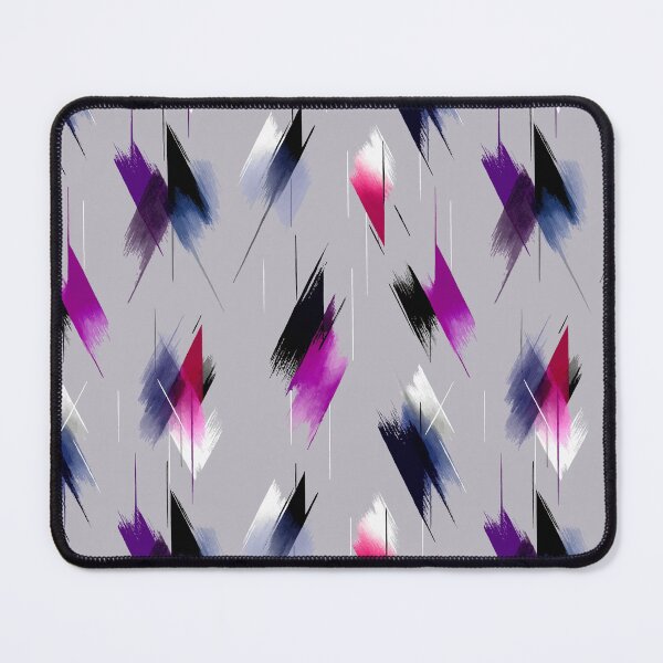 Item preview, Ethereal Brushstroke Angles with Magenta, Black, and Gray Layers designed and sold by Moisky Patterns.