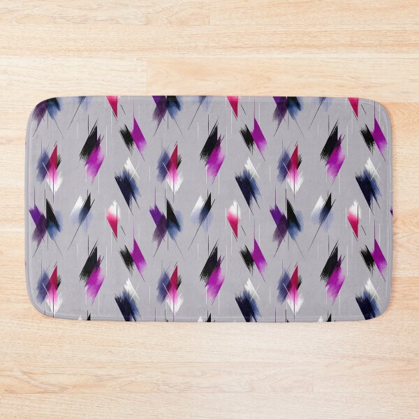 Item preview, Ethereal Brushstroke Angles with Magenta, Black, and Gray Layers designed and sold by Moisky Patterns.