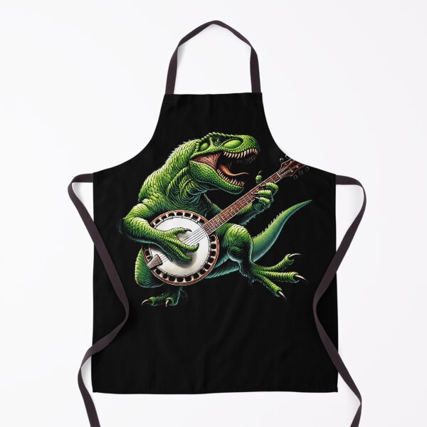 Item preview, Dinosaur Playing Banjo Player Banjoist designed and sold by Kimberley King Art King Art.