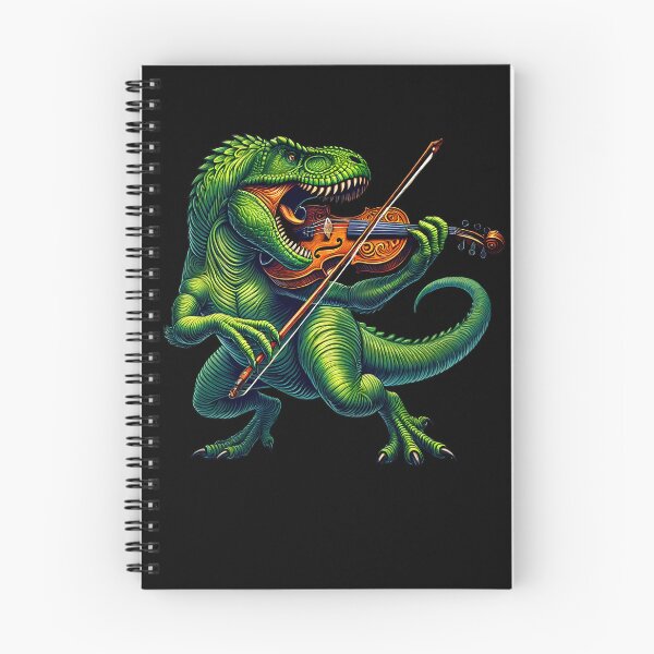 Item preview, Dinosaur Playing Fiddle Player designed and sold by Kimberley King Art  King Art.