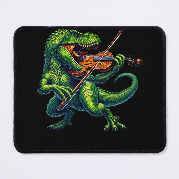 Item preview, Dinosaur Playing Fiddle Player designed and sold by Kimberley King Art  King Art.