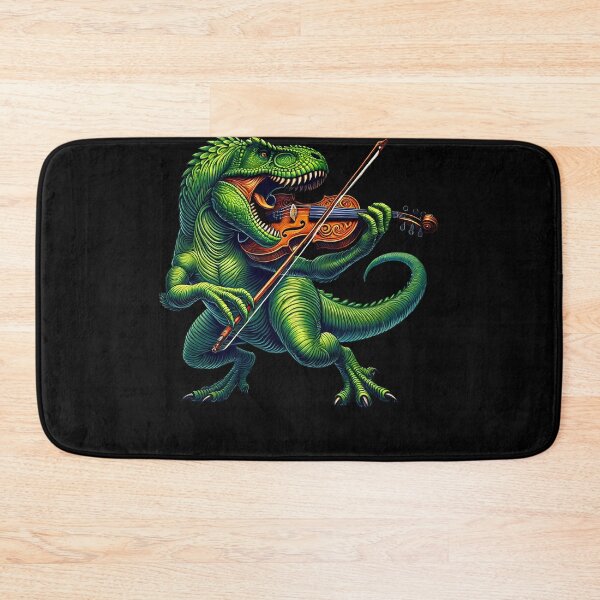 Item preview, Dinosaur Playing Fiddle Player designed and sold by Kimberley King Art  King Art.