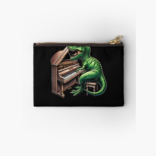 Item preview, Dinosaur Playing Piano Player Pianist designed and sold by Kimberley King Art  King Art.