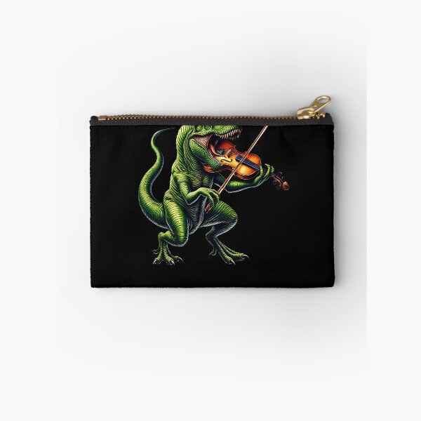 Item preview, Dinosaur Playing Violin Player Violinist designed and sold by Kimberley King Art  King Art.