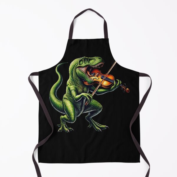 Item preview, Dinosaur Playing Violin Player Violinist designed and sold by Kimberley King Art  King Art.
