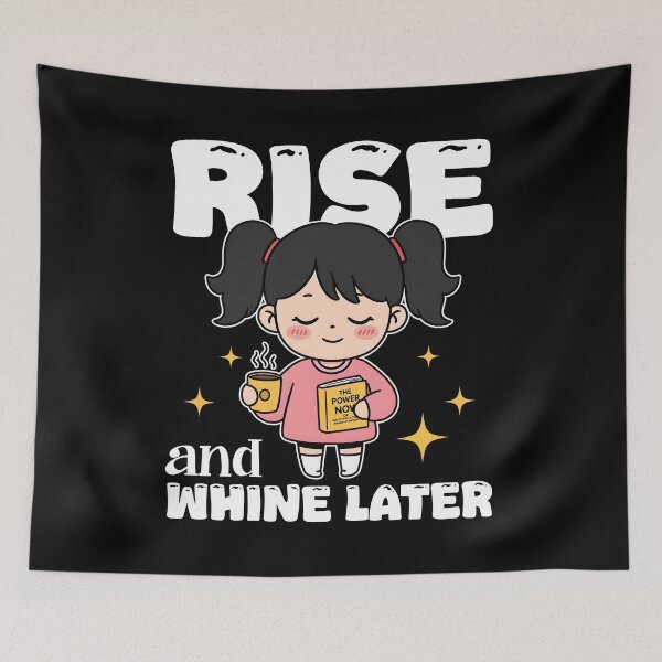 Item preview, RISE AND WHINE LATER - MOTIVATIONAL QUOTE designed and sold by KEF Custom.