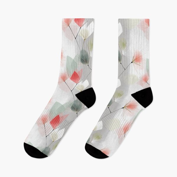 Item preview, Ethereal Floating Florals with Coral, Sage, and White Accents designed and sold by Moisky Patterns.
