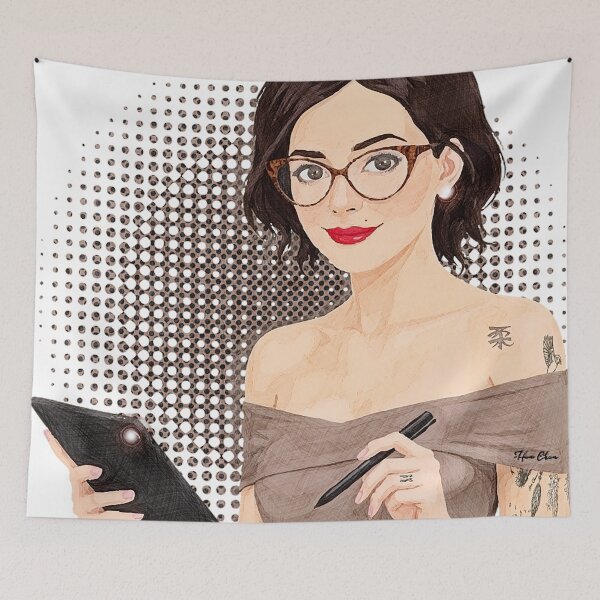 Item preview, Digital Artist at Work- me designed and sold by Hen-C-Art.