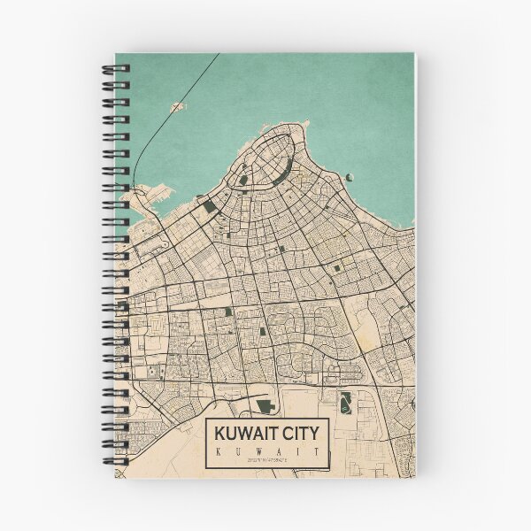 Item preview, Kuwait City Map - Vintage designed and sold by deMAP.