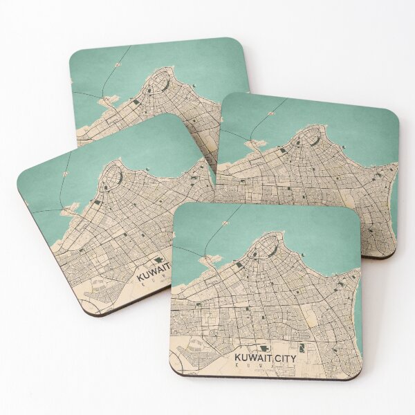 Item preview, Kuwait City Map - Vintage designed and sold by deMAP.