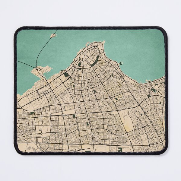 Item preview, Kuwait City Map - Vintage designed and sold by deMAP.