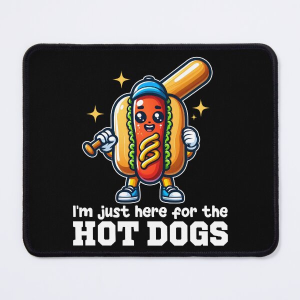 Item preview, I'M JUST HERE FOR THE HOT DOG - BASEBALL GIFT designed and sold by KEF Custom.