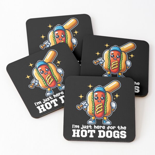 Item preview, I'M JUST HERE FOR THE HOT DOG - BASEBALL GIFT designed and sold by KEF Custom.