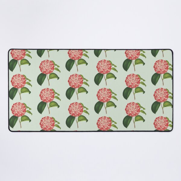 Item preview, Pink and White Camellia Japonica Flower designed and sold by IrisAndIvy.