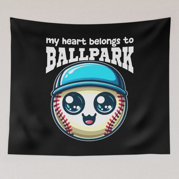 Item preview, MY HEART BELONGS TO BALLPARK - BASEBALL GIFT designed and sold by KEF Custom.