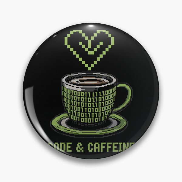 Item preview, Code & Caffeine Design - Retro Tech Gift designed and sold by PrintF-Coffee.