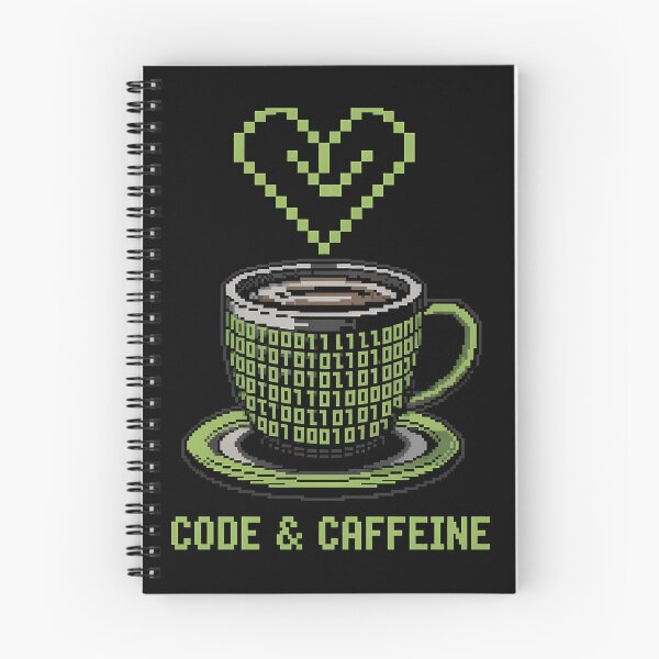 Item preview, Code & Caffeine Design - Retro Tech Gift designed and sold by PrintF-Coffee.